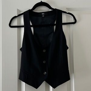 Mossimo Supply Co. Black Button-Up Vest